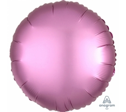 Фольгированный шарик "Розовый круг", матовый (43 см)