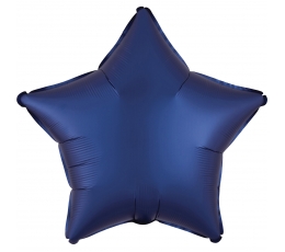 Фольгированный шарик  "Синяя звезда", матовый (43 см)