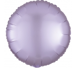 Фольгированный шарик, сиреневый - круглый, матовый (43 см)