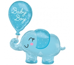 Фольгированный шарик "Слонёнок - Baby boy" (73х78 см)