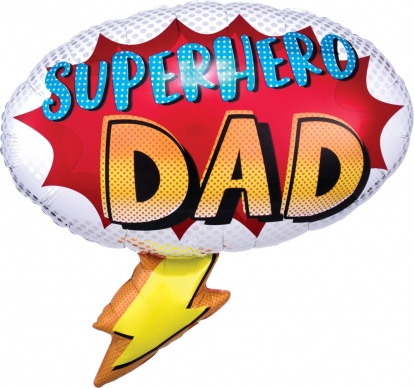 Фольгированный шарик "Superhero Dad" (68 x 66см)