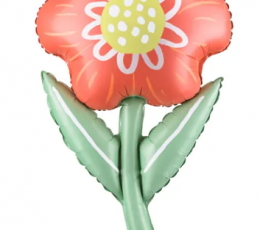 Фольгированный шарик "Цветок со стеблем" (53х96 см)