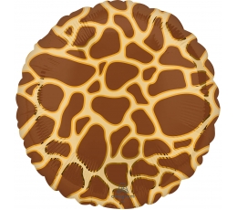 Фольгированный шарик "Узоры жирафов" (43 см)