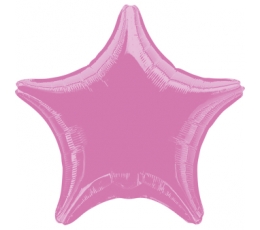 Фольгированный шарик "Ярко-pозовая звезда" (43 см)