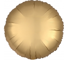 Фольгированный шарик "Золотой круг", матовый (43 см)
