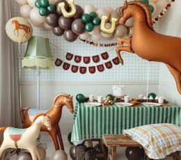 Фольгированный воздушный шар  "Оседланная лошадь" (112x97 см) 2