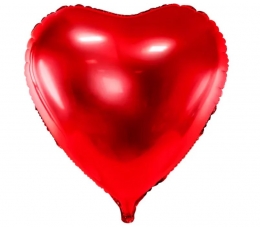 Фольгированный воздушный шар «Красное сердце» (68x72 см)