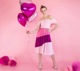 Фольгированный воздушный шар «Ярко-розовое сердце» (45 см) 1