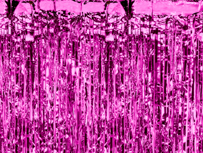 Фольгированный занавес, ярко розовый (90 х 250 см)