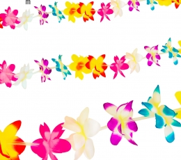Гавайская цветочная гирлянда, разноцветная (3 м.)