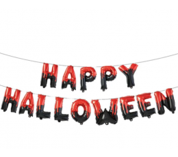 Герлянда из фольгированных воздушных шаров "Happy Halloween"