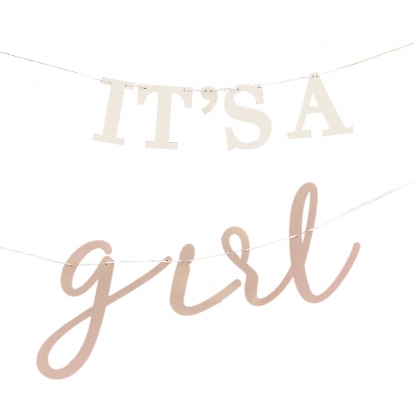 Гирлянда "It's a girl" (3 м)