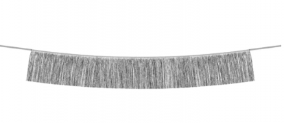 Гирлянда из фольги-дождик, серебро (20x135 см)
