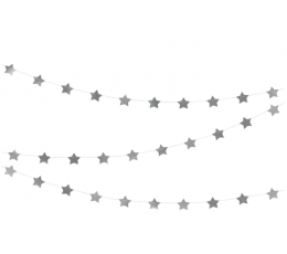 Гирлянда "Серебряные звезды" (3,6 м)
