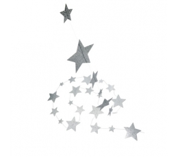 Гирлянда «Серебряные звезды» (45 звезд)