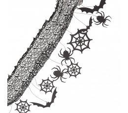 Хеллоуинская гирлянда-украшение, черная (4 м)