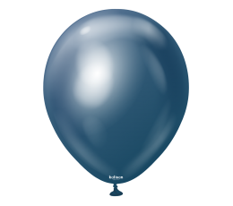 Хромированный шар , темно-синие (12 см/Калисан)