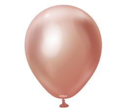 Хромированный воздушный шар, розовое золото (30 см/Kalisan) 