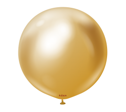 Хромированный воздушный шар, mirror gold (60 см/Калисан)