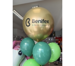 Индивидуальная наклейка на воздушный шар "Benifex"