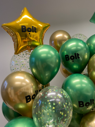 Индивидуальная наклейка на воздушный шар "Bolt"