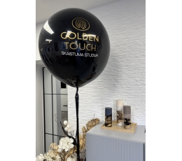 Индивидуальная наклейка на воздушный шар "Golden Touch''