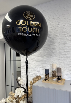 Индивидуальная наклейка на воздушный шар "Golden Touch''