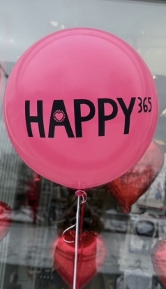 Индивидуальная наклейка на воздушный шар "Happy 365"