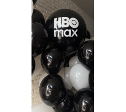Индивидуальная наклейка на воздушный шар "HBO max''
