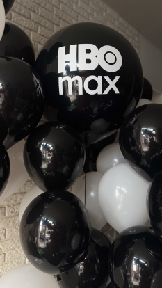 Индивидуальная наклейка на воздушный шар "HBO max''