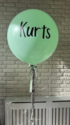 Индивидуальная наклейка на воздушный шар "Kurts''