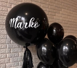 Индивидуальная наклейка на воздушный шар "Marko"