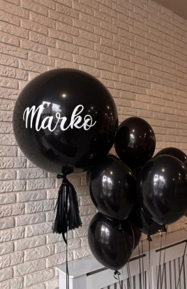Индивидуальная наклейка на воздушный шар "Marko"