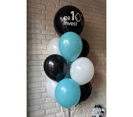 Индивидуальная наклейка на воздушный шар "Oil Invest''