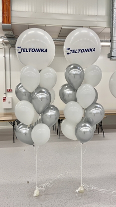 Индивидуальная наклейка на воздушный шар "Teltonika"