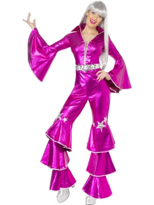 Карнавальный костюм "Дискотека - розовый"