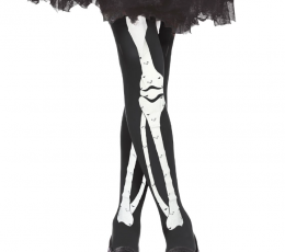 Колготки детские "Ноги скелета" (7-10 лет)