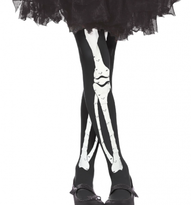 Колготки детские "Ноги скелета" (7-10 лет)