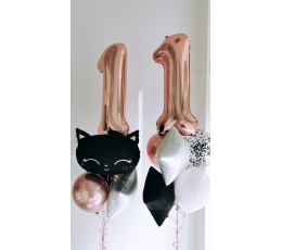 Композиции из воздушных шаров "Черный кот"