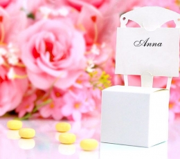 Коробочка белая "Стул"  (10 шт.) 0