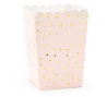 Коробочки для закусок, розовый в золотой горошек (6 шт.)
