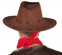 Ковбойская шляпа, коричневая стеганая 1