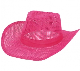 Ковбойская шляпа, розовая
