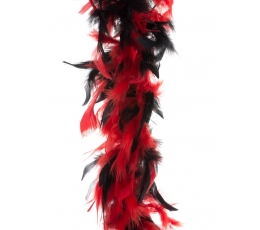 Красно-черное боа из перьев (1,8 м)