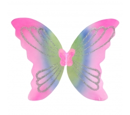 Крылья бабочки, розовато-голубые