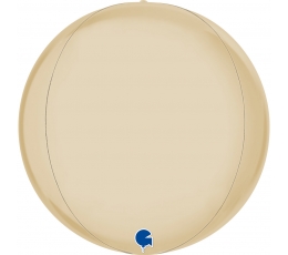 Круглый воздушный шар, кремовый (38 см)