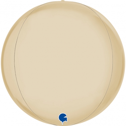 Круглый воздушный шар, кремовый (38 см)