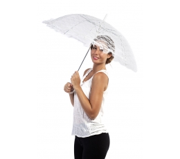 Кружевной зонт, белый