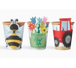 Кружки с декором "Фермерские животные" (6 шт./270 мл)