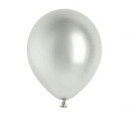 Латексный шар «Glossy» серебряный (30 см/PartyDeco)